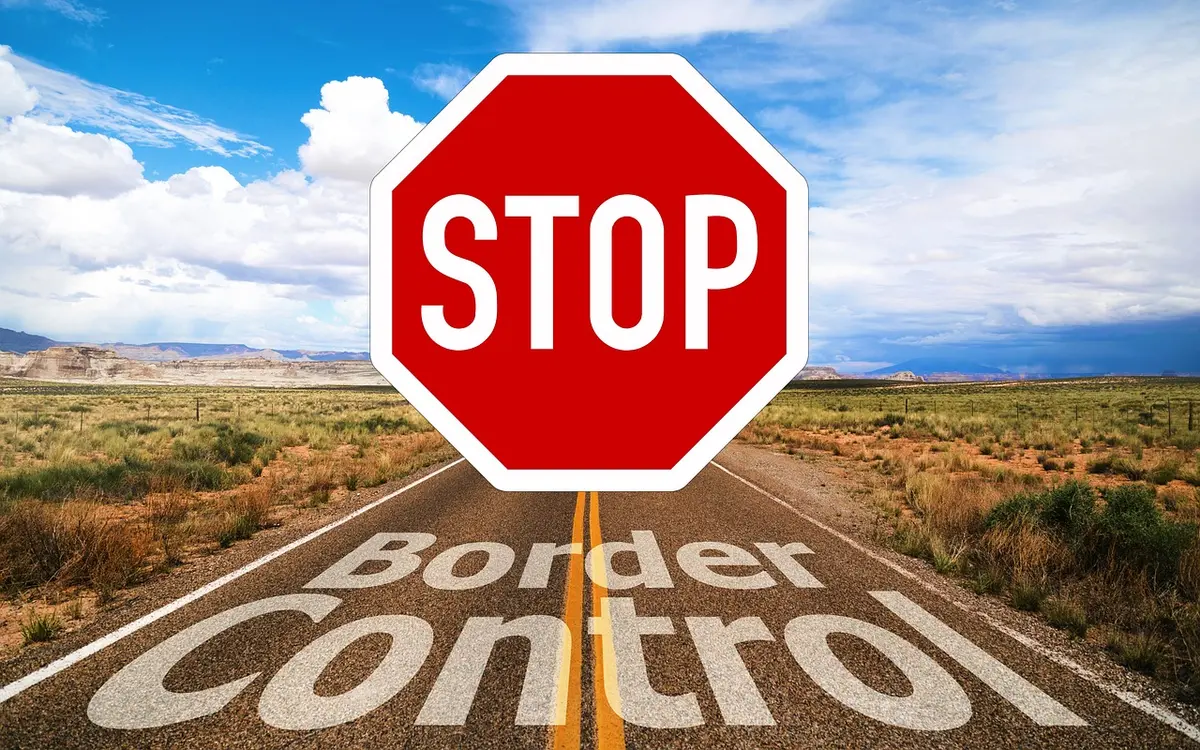 Security forces and checkpoints along a tense border corridor affected by repeated attacks