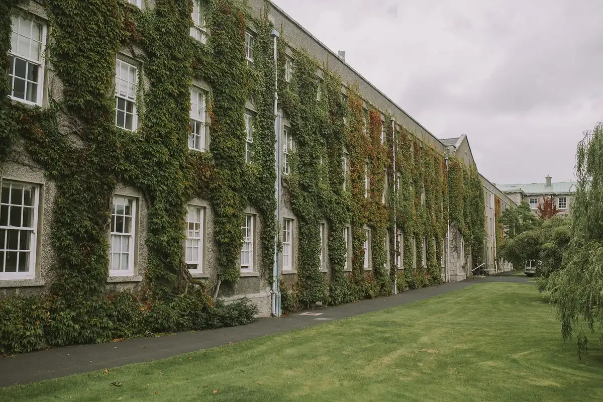 Students and faculty gathered on a university campus during a free-speech protest