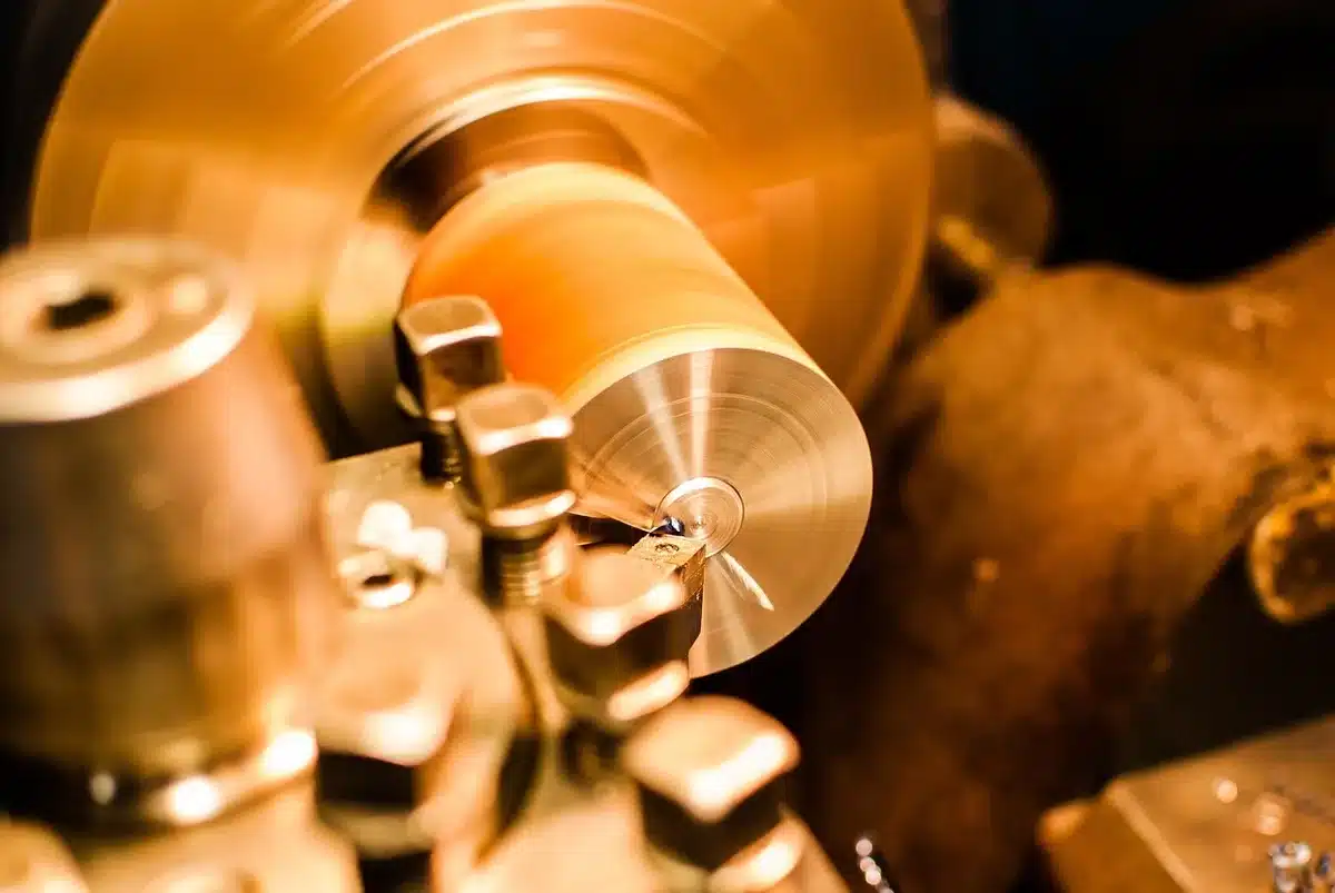 Technicians working on advanced defense hardware in a lab